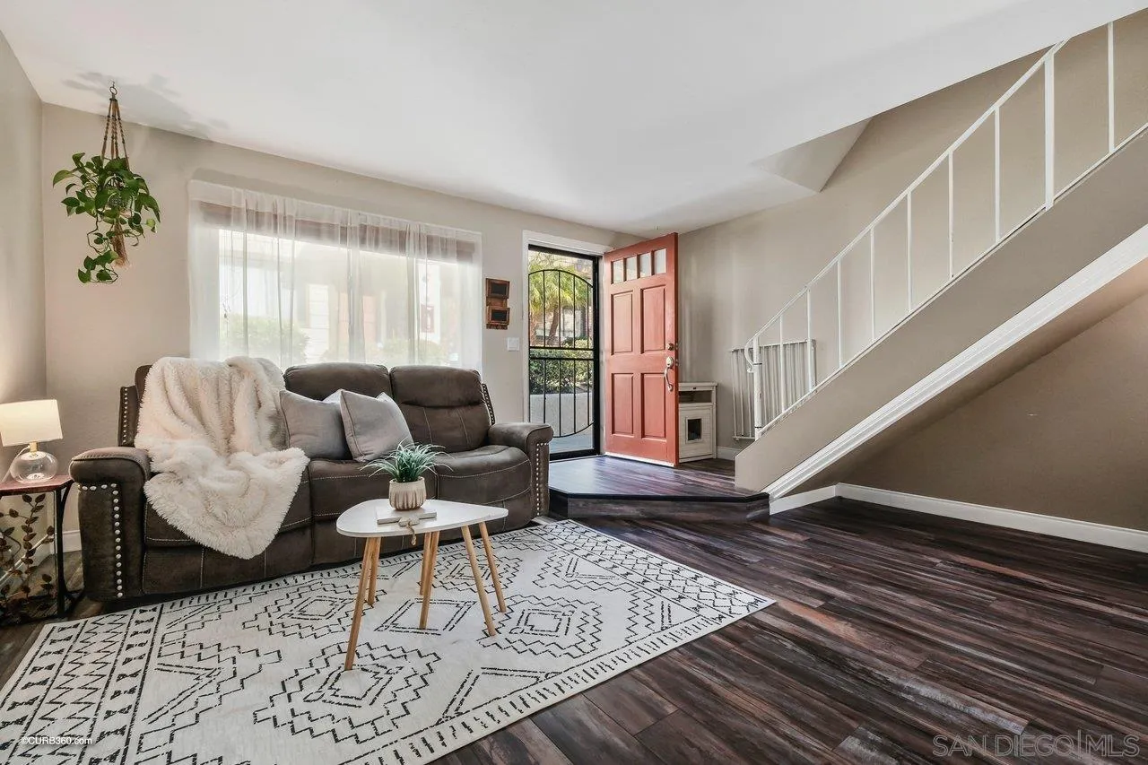 2648 Alpine Boulevard, Unit B Alpine, CA 91901 - Photo 5 of 25 a living room with furniture and wooden floor