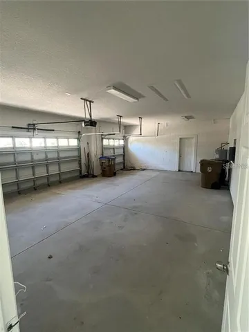 a view of a garage