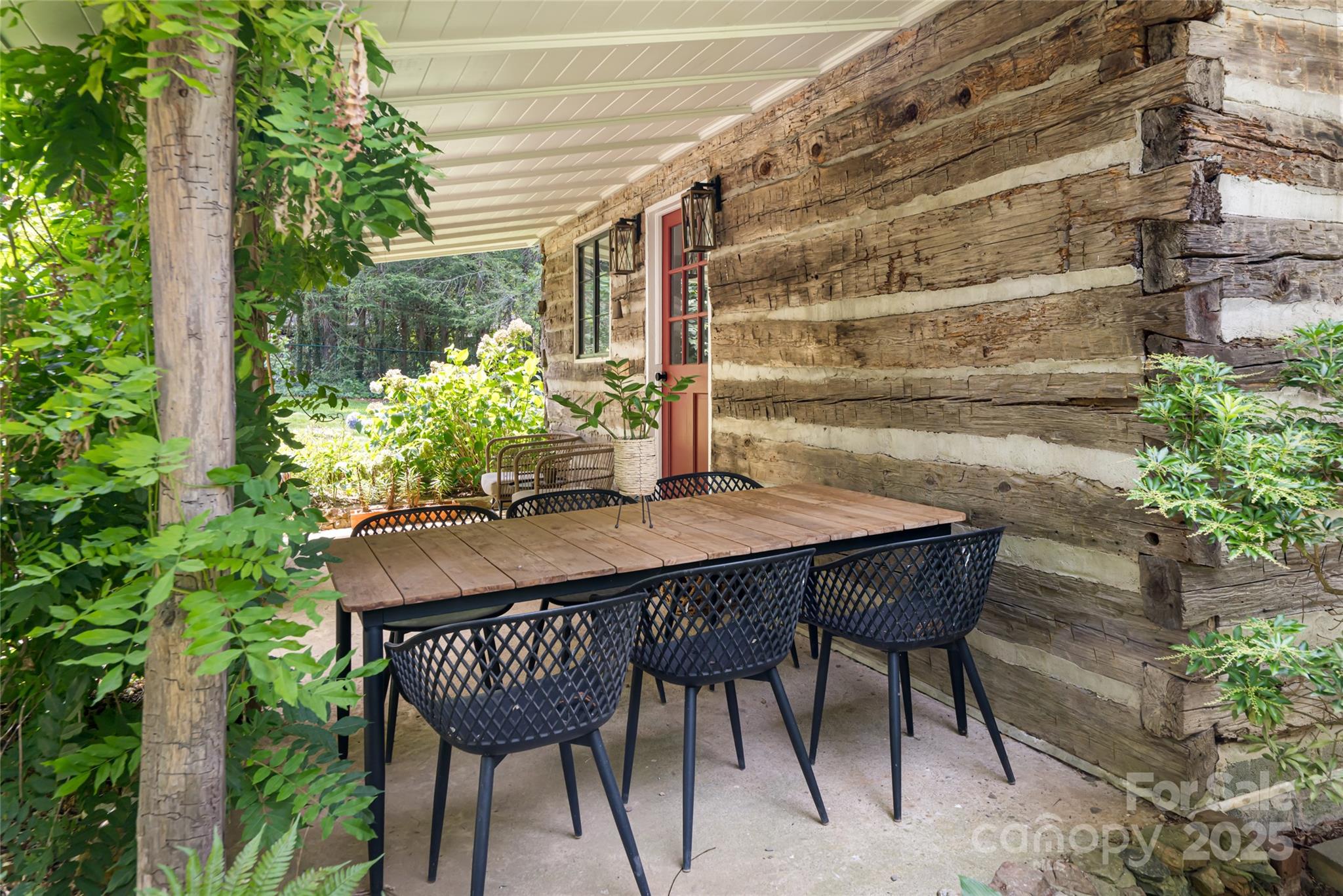 3 Lone Pine Road Biltmore Forest, NC 28803 - Photo 36 of 47 a view of an outdoor space with a table and chairs