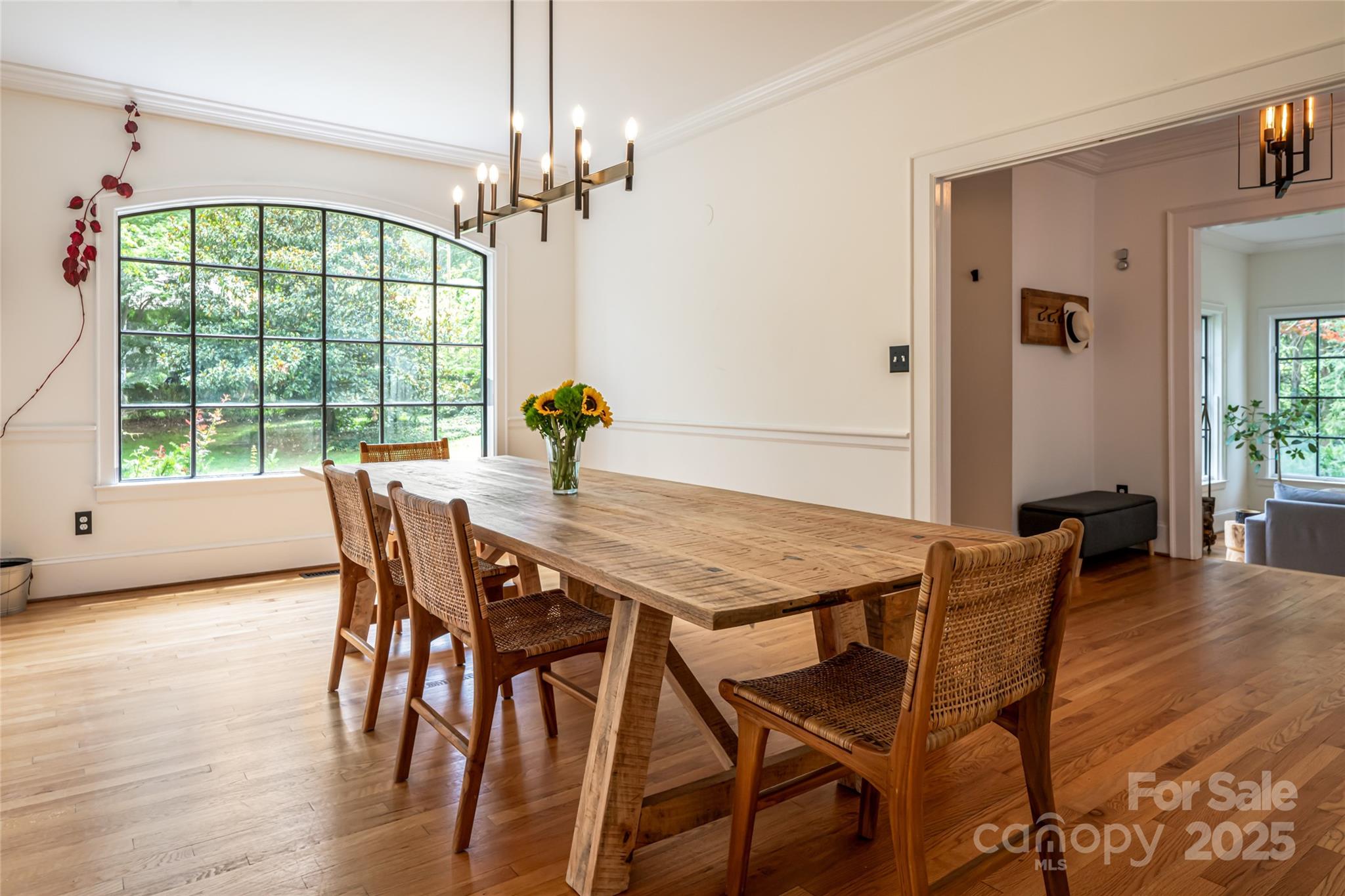3 Lone Pine Road Biltmore Forest, NC 28803 - Photo 7 of 47 a view of a dining room with furniture window and wooden floor