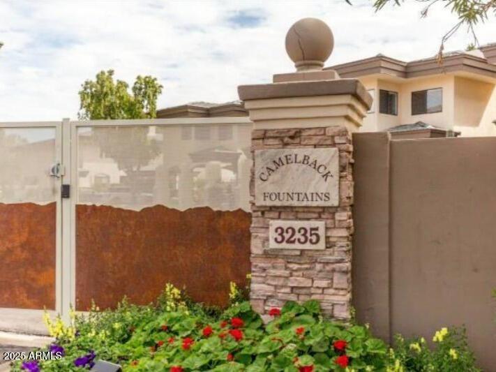 3235 East Camelback Road, Unit 104 Phoenix, AZ 85018 - Photo 17 of 17 a sign on the side of a building