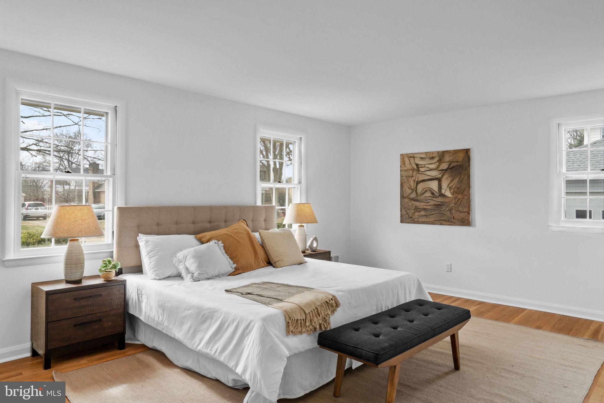 2529 Raven Road Wilmington, DE 19810 - Photo 17 of 80 a bedroom with a bed and wooden floor