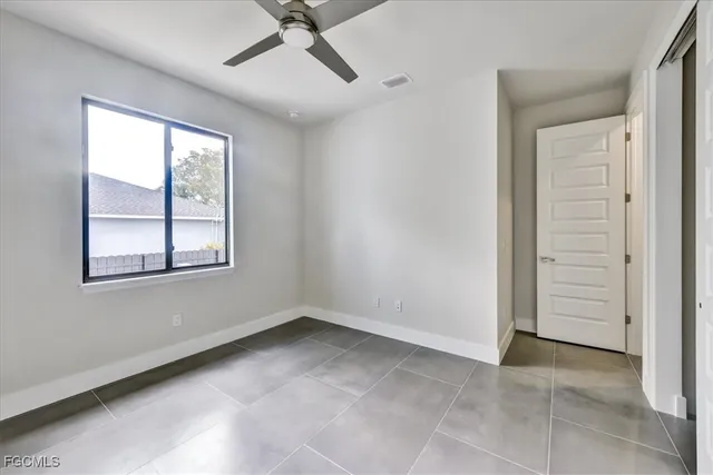 a view of a room with lots of white walls