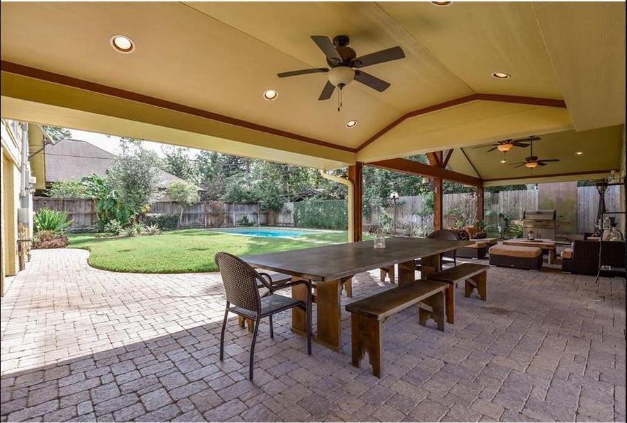 13123 Conifer Road Houston, TX 77079 - Photo 26 of 31 Backyard oasis is perfect for entertaining.