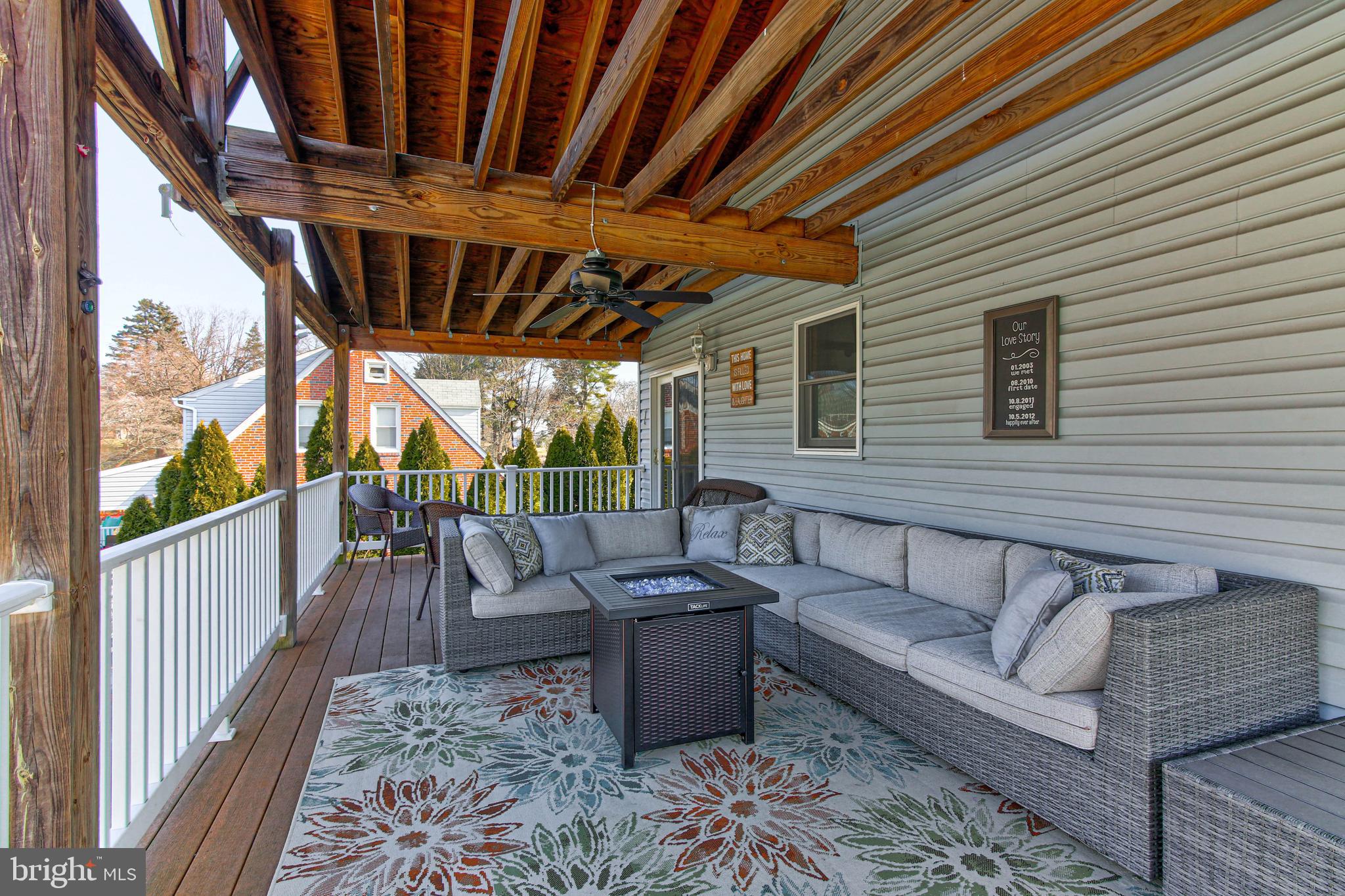 1216 Ellston Road Havertown, PA 19083 - Photo 23 of 33 Second story covered deck