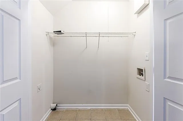 a view of small space with empty racks