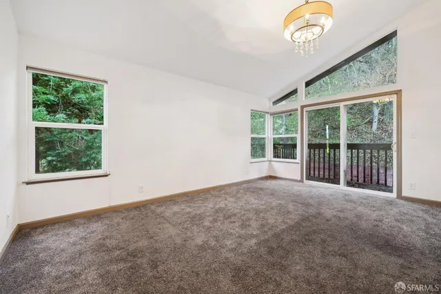 a view of an empty room