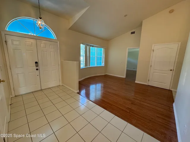 a view of an entryway door