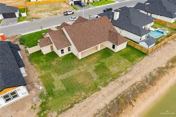 a bird view of a house