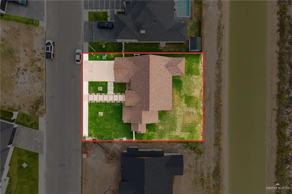a view of swimming pool with an ocean view