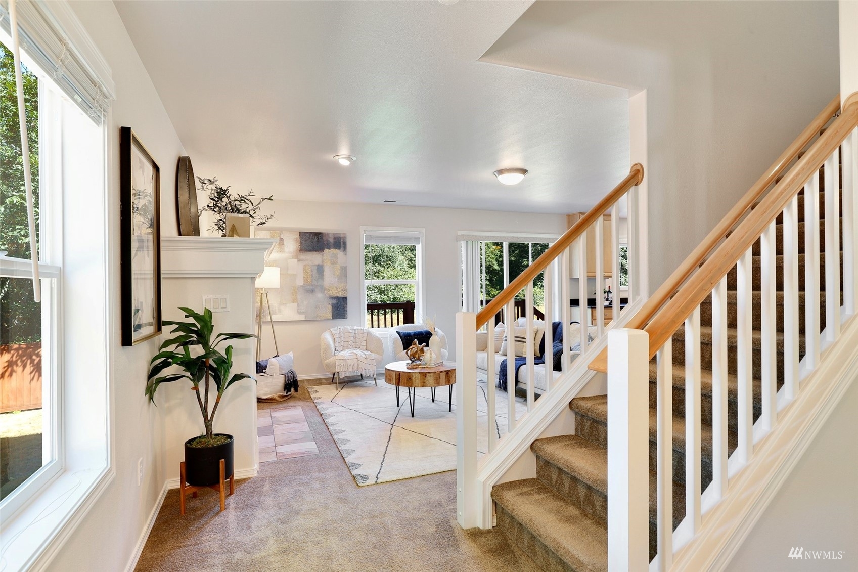 18015 168th Way Southeast Renton, WA 98058 - Photo 2 of 40 a view of living room with furniture and floor to ceiling window