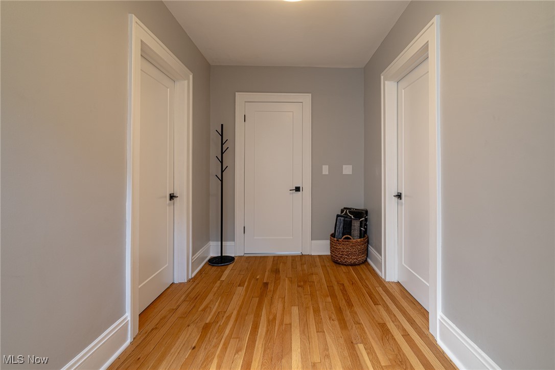 2624 Lee Road Cleveland, OH 44118 - Photo 22 of 50 2nd floor Hall featuring light hardwood flooring new doors and hardware
