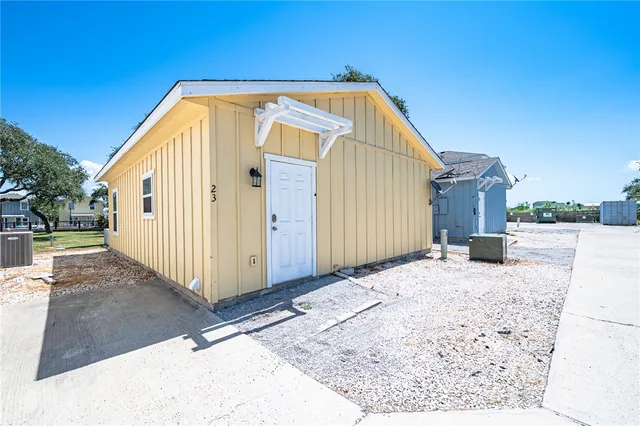 a view of a house with a outdoor space