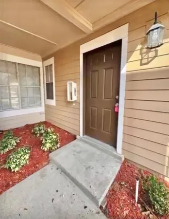 a view of front door