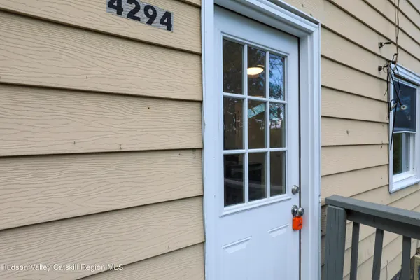 a view of front door