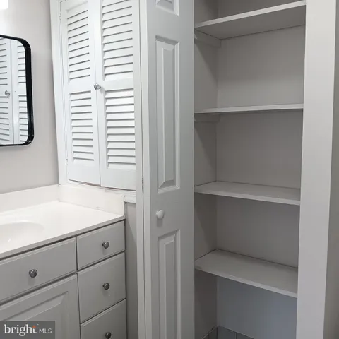 a view of a closet