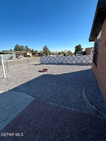 a view of a terrace with wooden floor
