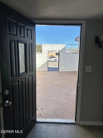 a view of front door
