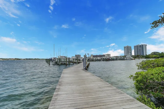 a view of a lake and outdoor space