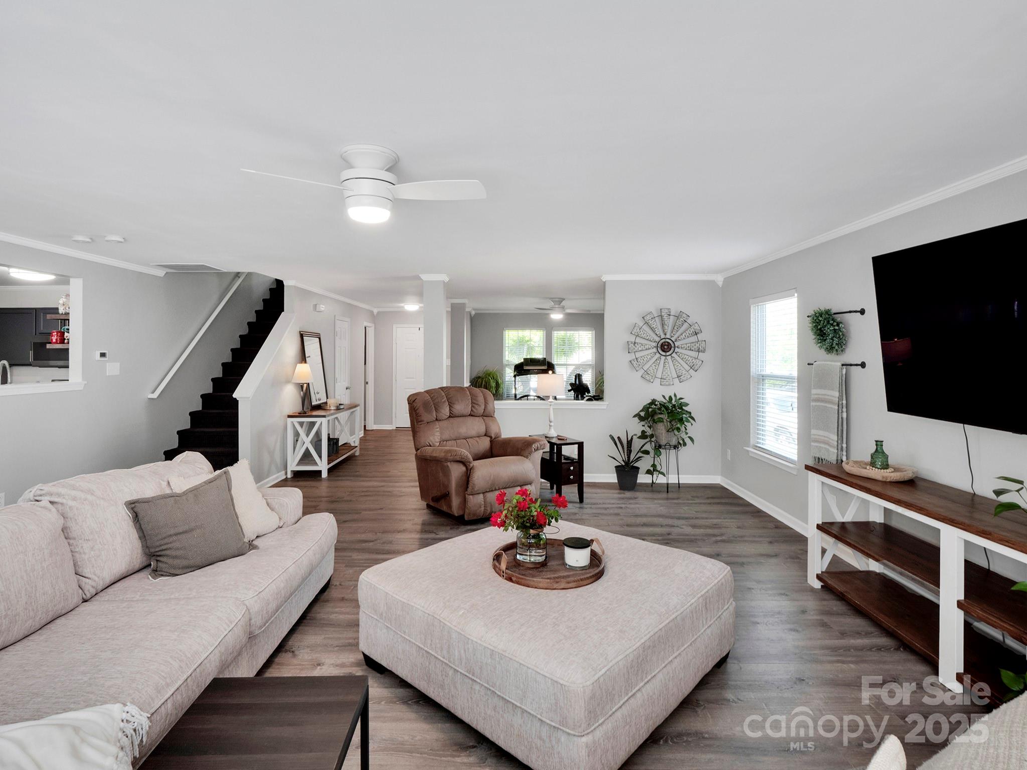 4148 Shasta Circle Clover, SC 29710 - Photo 13 of 48 a living room with furniture and a flat screen tv