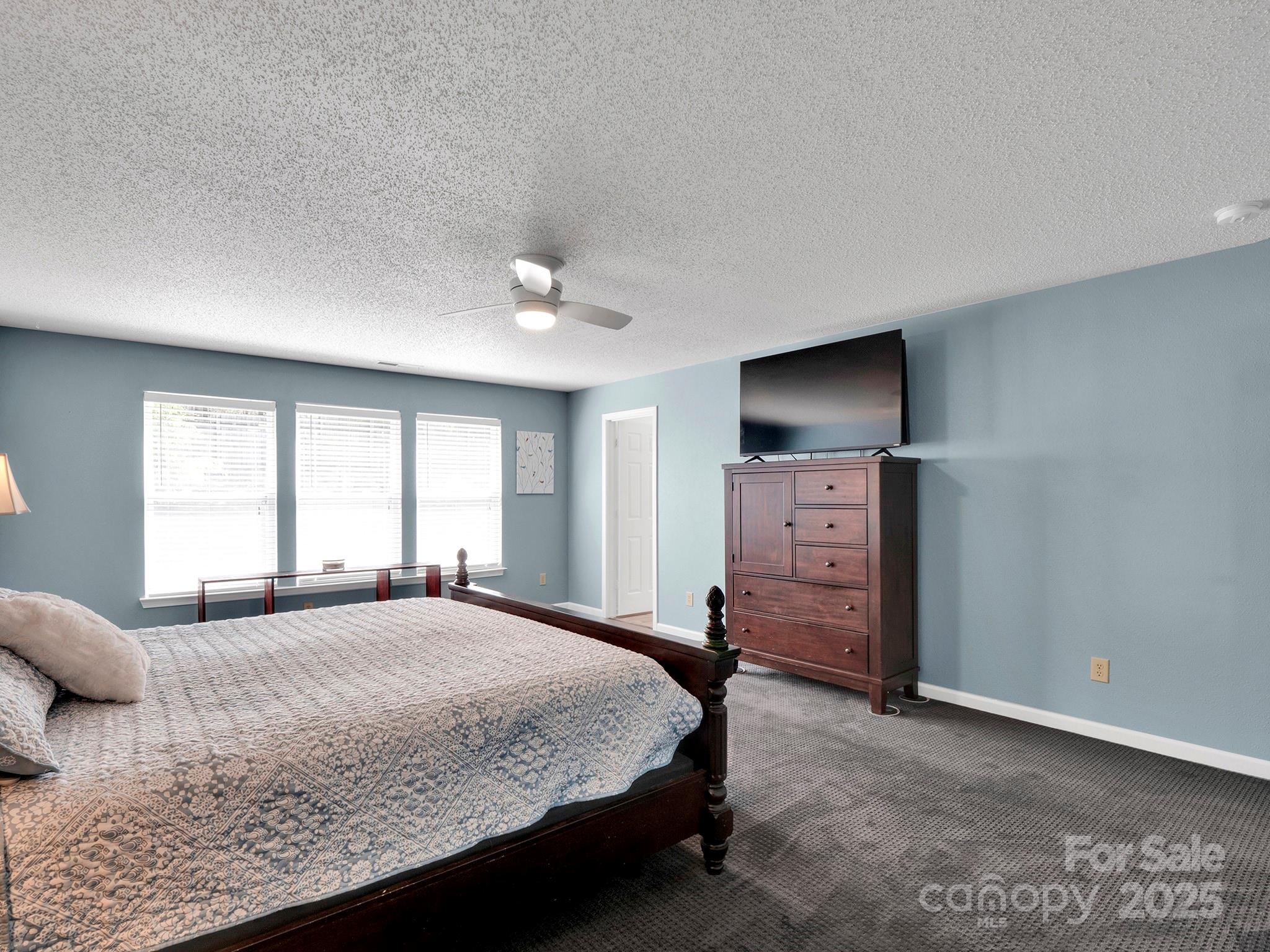 4148 Shasta Circle Clover, SC 29710 - Photo 32 of 48 a bedroom with a bed and a flat screen tv