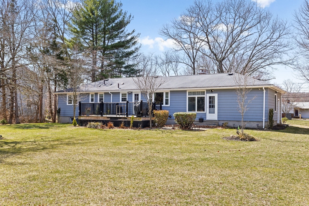1368 Bay Road Stoughton, MA 02072 - Photo 35 of 42 a view of a house with a yard covered with snow in the outdoor space