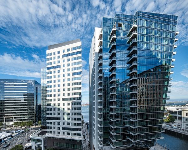 a view of a city with tall buildings