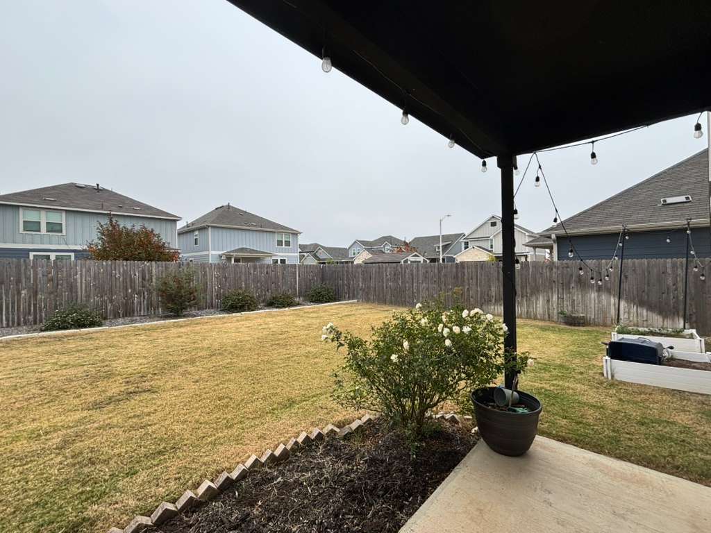 1512 Hope Ranch Road Leander, TX 78641 - Photo 23 of 27 a view of a terrace with a garden