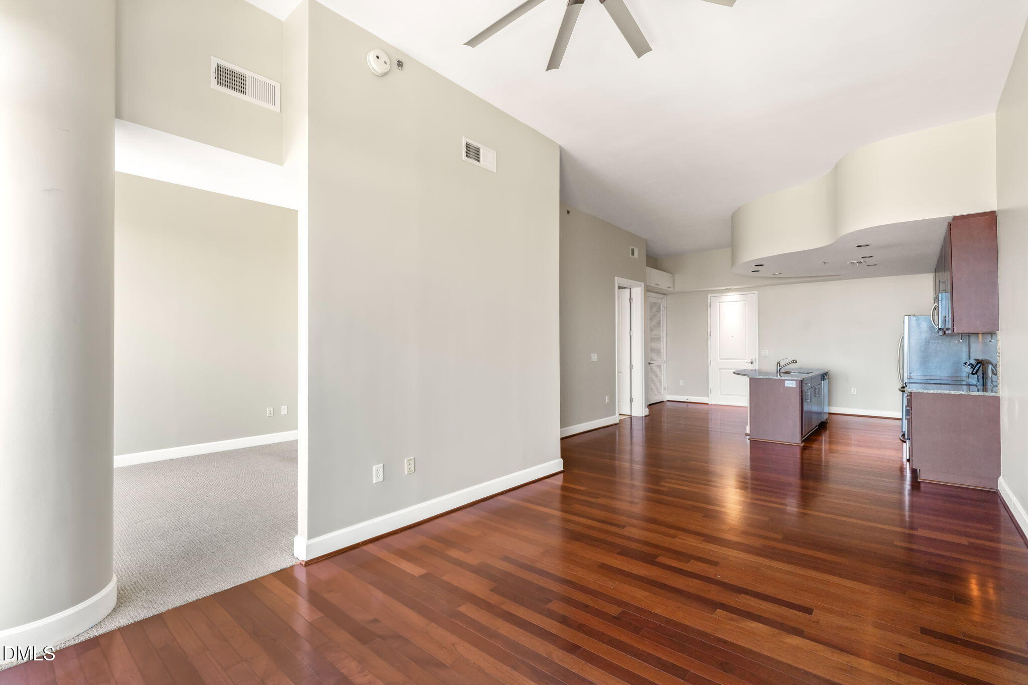301 Fayetteville Street, Unit 3305 Raleigh, NC 27601 - Photo 11 of 57 Living room to kitchen