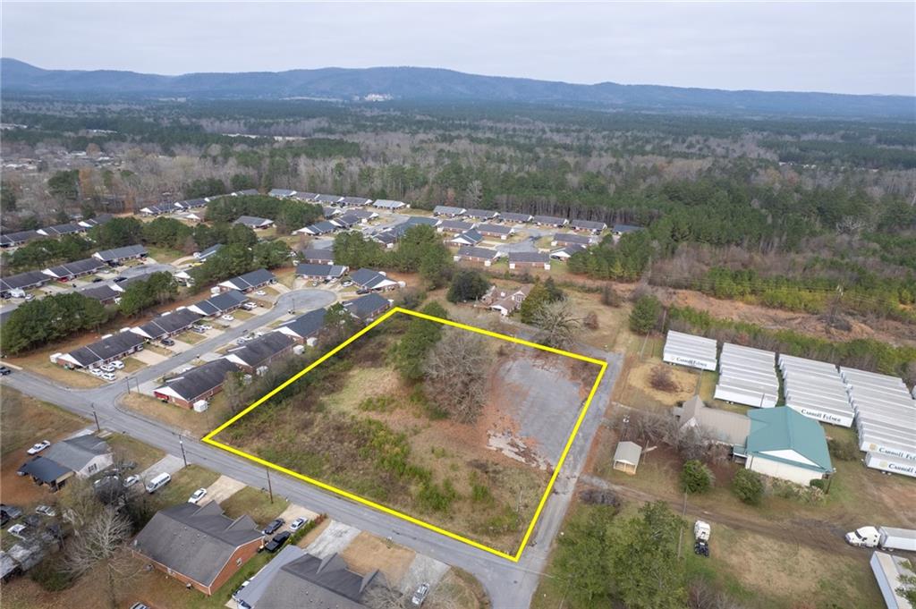 a view of a lake with a mountain
