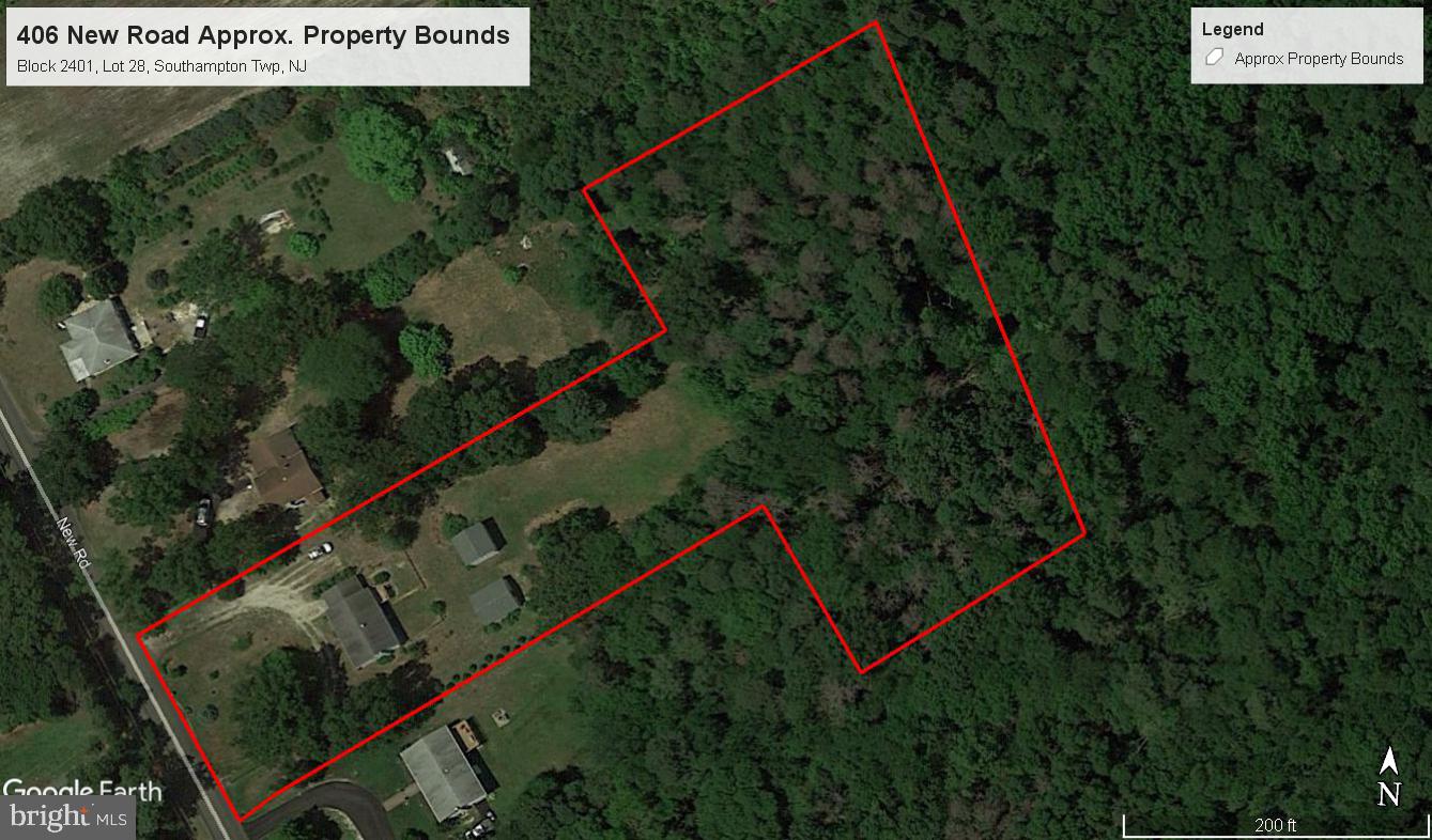 406 New Road Southampton, NJ 08088 - Photo 4 of 47 The ta x map "meets and bounds"