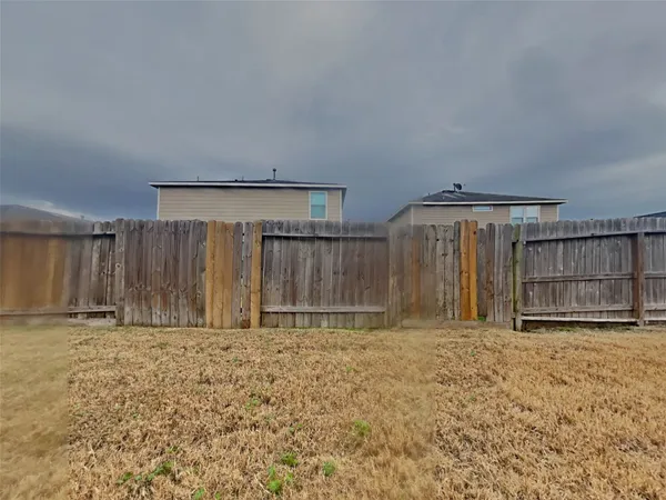 a view of wooden fence