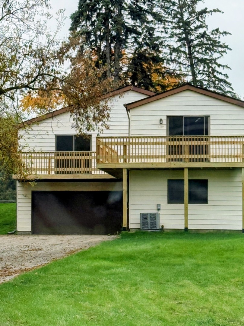 a view of a house with a balcony