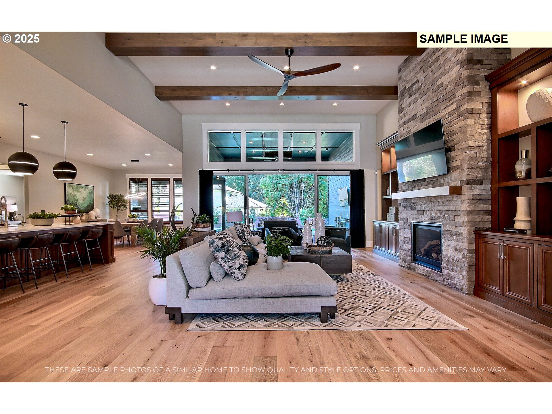 1617 North 41st Place Ridgefield, WA 98642 - Photo 2 of 34 a living room with furniture large window and fireplace