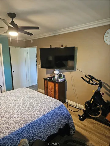 a view of a bench in the patio