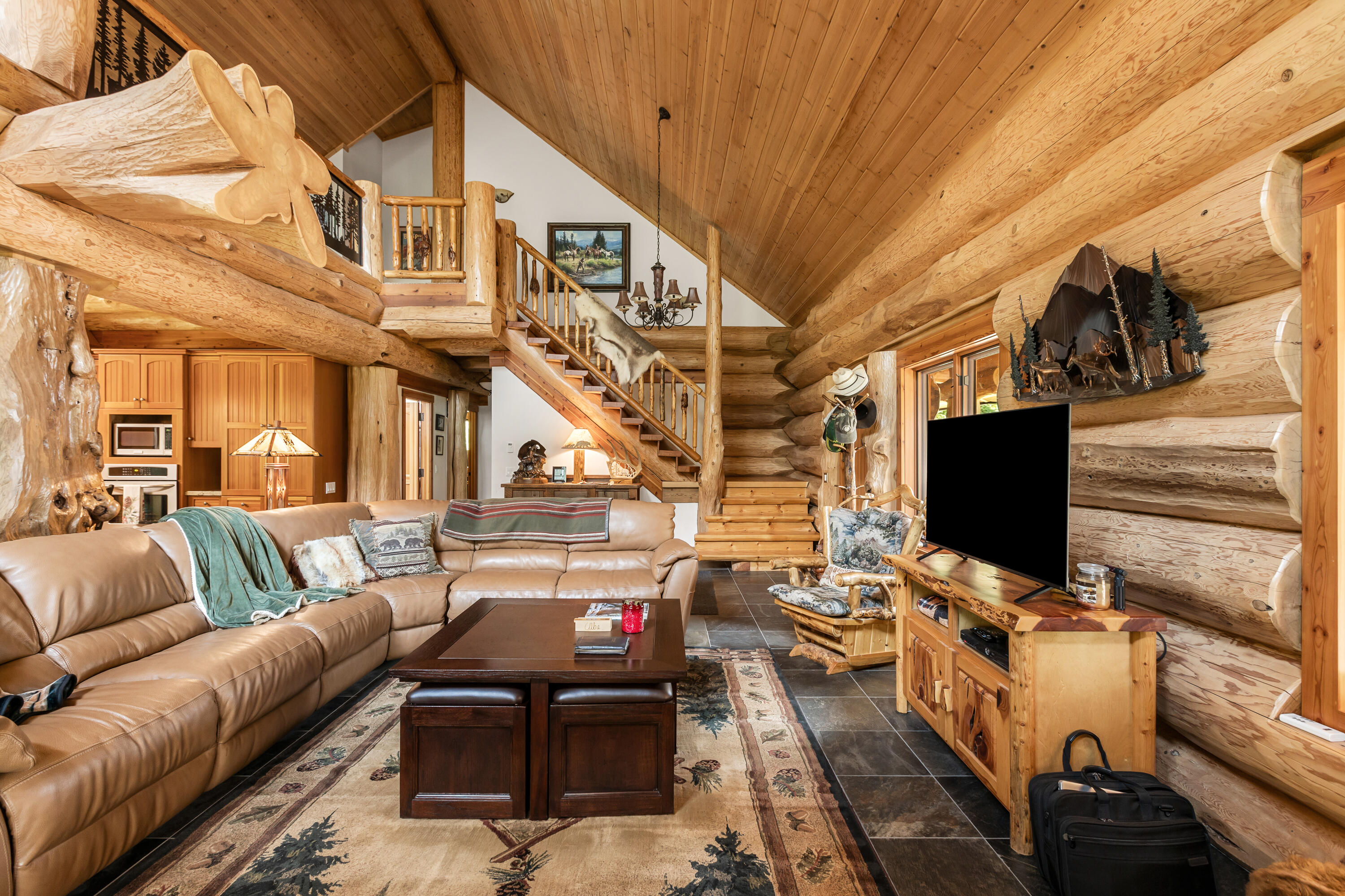 0 Summit Lake Road Montgomery Creek, CA 96065 - Photo 7 of 41 a view of a chairs with a flat screen tv