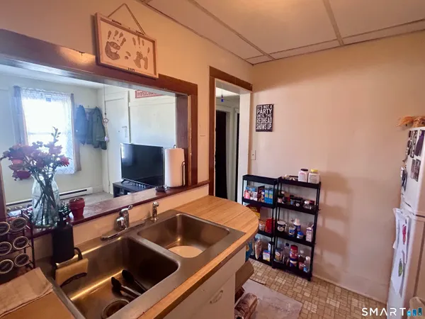 a room with furniture