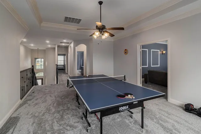 a view of a livingroom with furniture