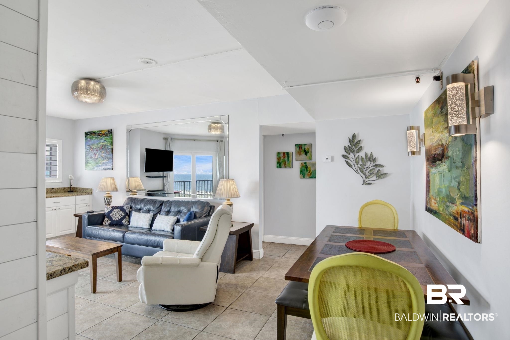 375 Plantation Road, Unit 5514 Gulf Shores, AL 36542 - Photo 13 of 44 Living room with light tile patterned floors