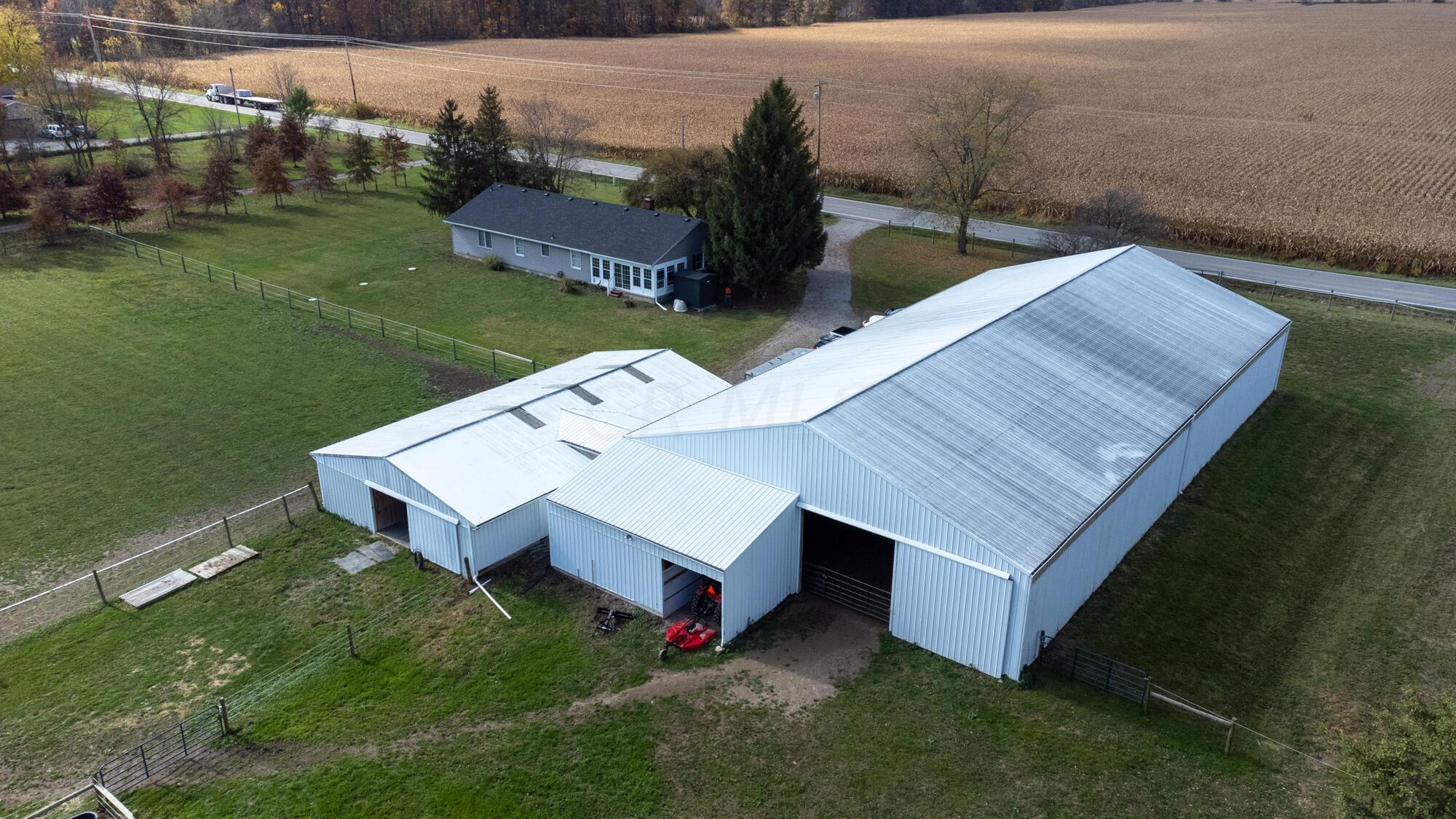 615 South Section Line Road Delaware, OH 43015 - Photo 4 of 18 0Barns Aerial 2 615 S Section Line Rd