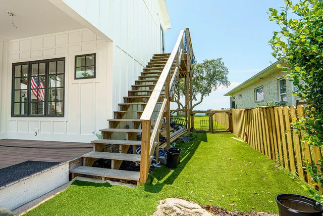 front view of a house with a street