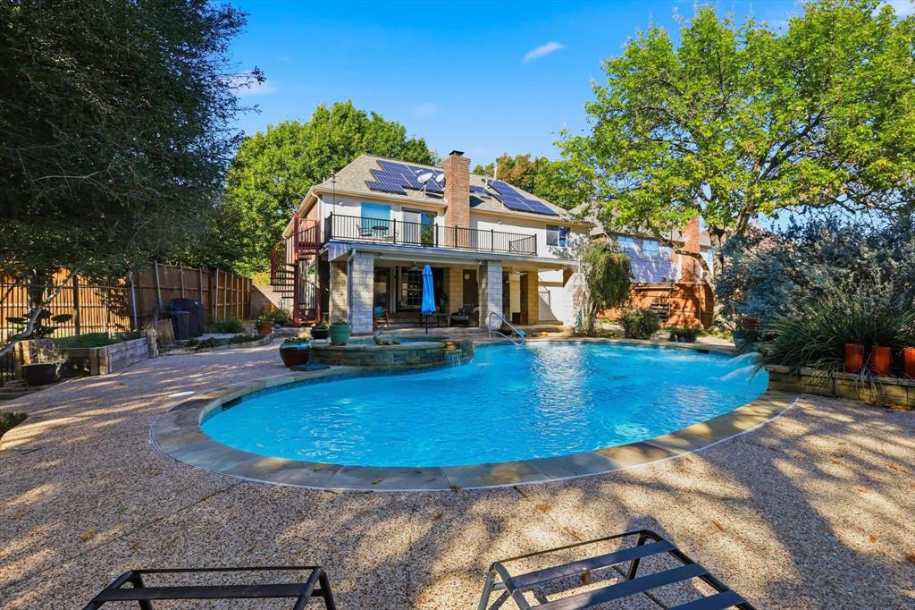 7608 Tallow Road Irving, TX 75063 - Photo 33 of 40 a view of a house with swimming pool