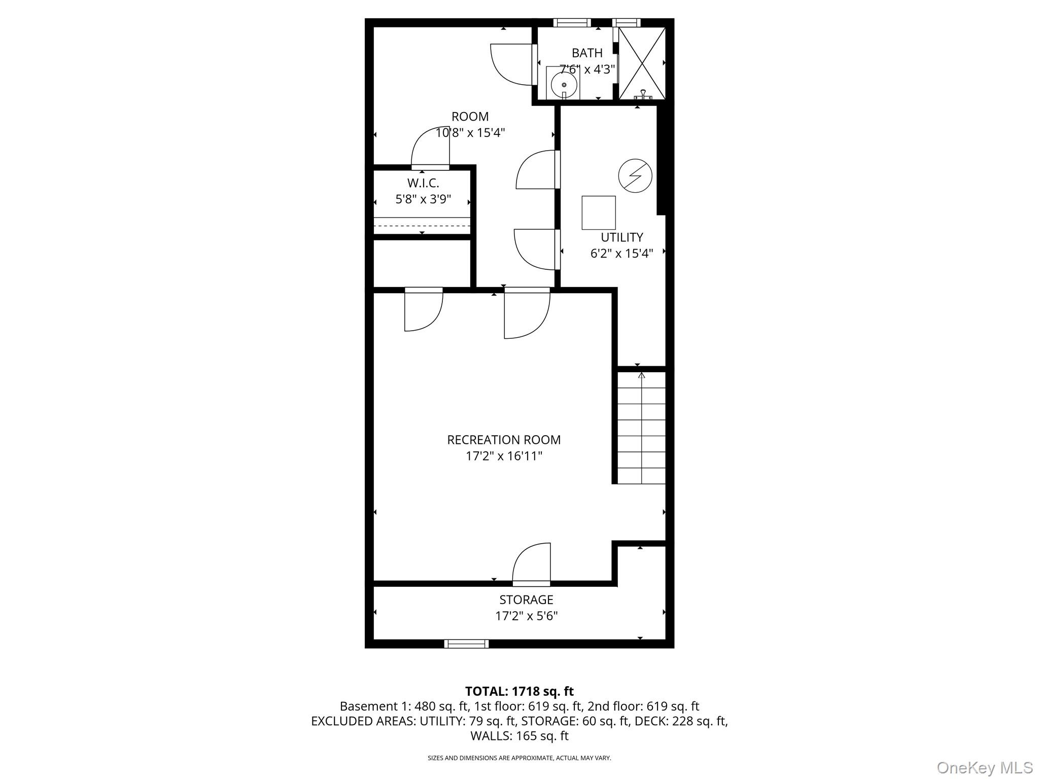 676 Front Street, Unit F Hempstead, NY 11550 - Photo 16 of 18 a picture of a bench in front of a wall