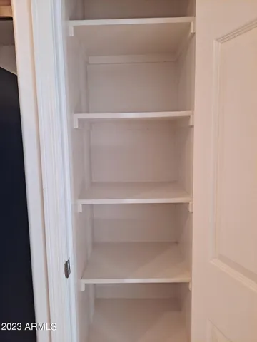 a close view of closet