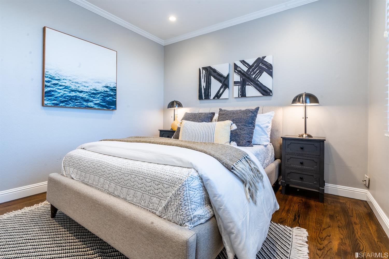 53 Wavecrest Drive Daly City, CA 94015 - Photo 18 of 24 a bedroom with a bed and wooden floor