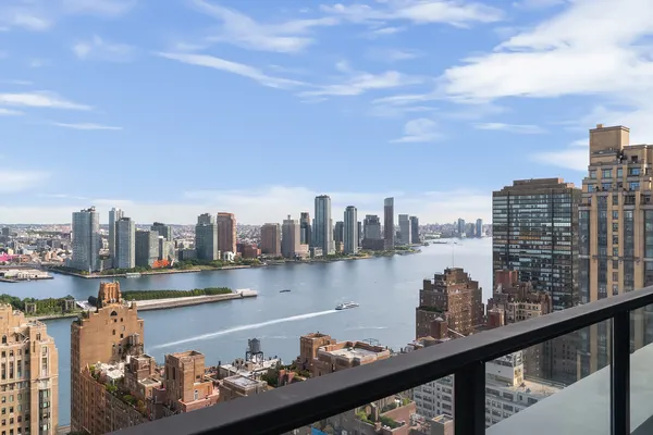 a view of a city with tall buildings