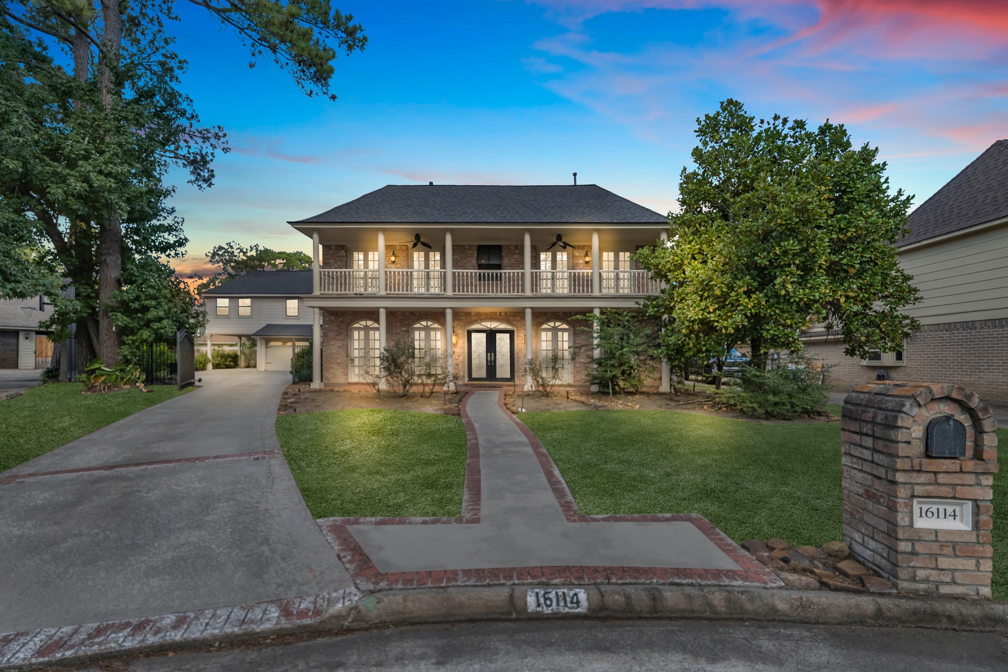 16114 Kempton Park Drive Spring, TX 77379 - Photo 22 of 22 a front view of a house with garden