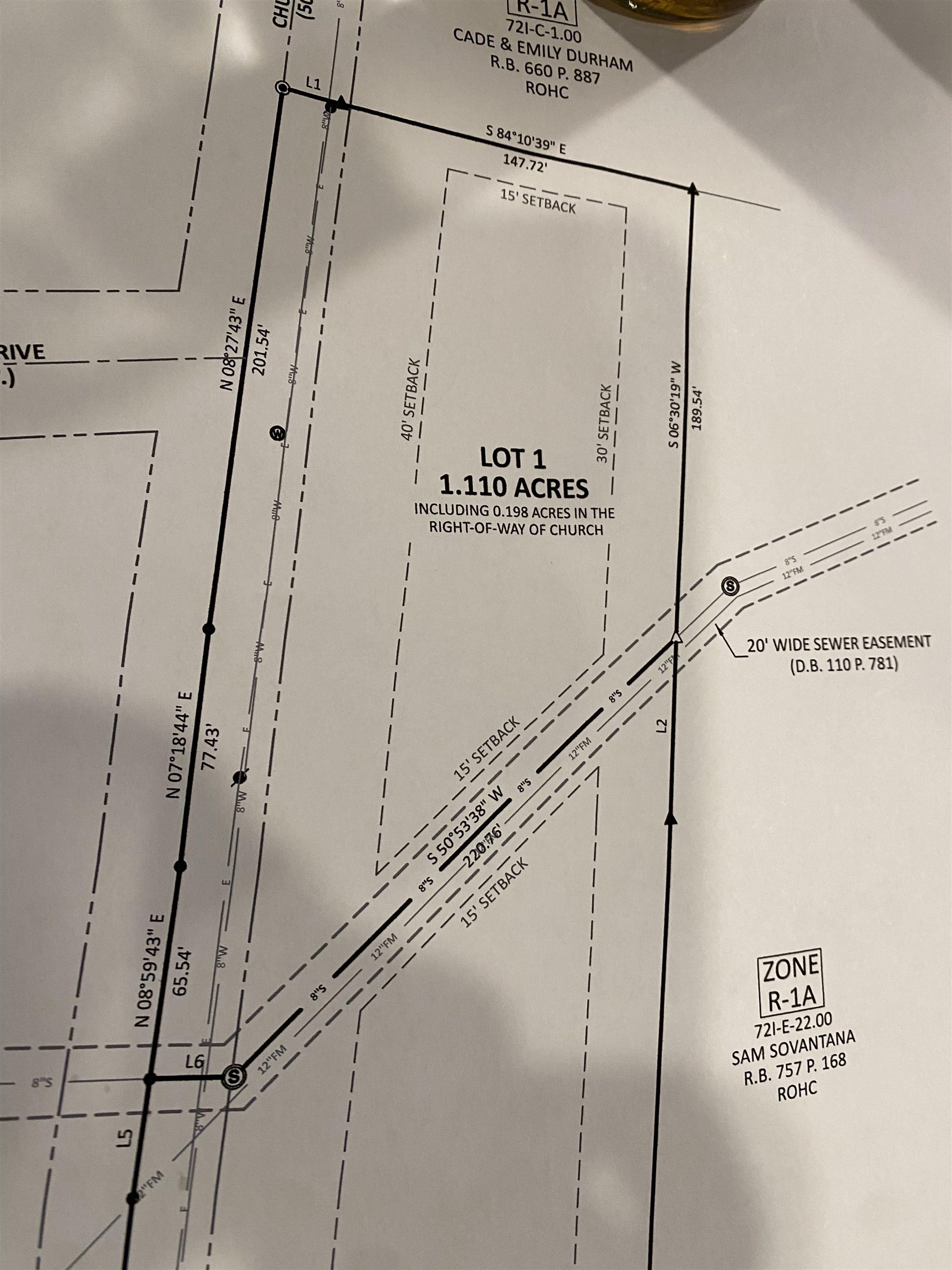 Church Street Savannah, TN 38372 - Photo 1 of 1 Survey map / technical document