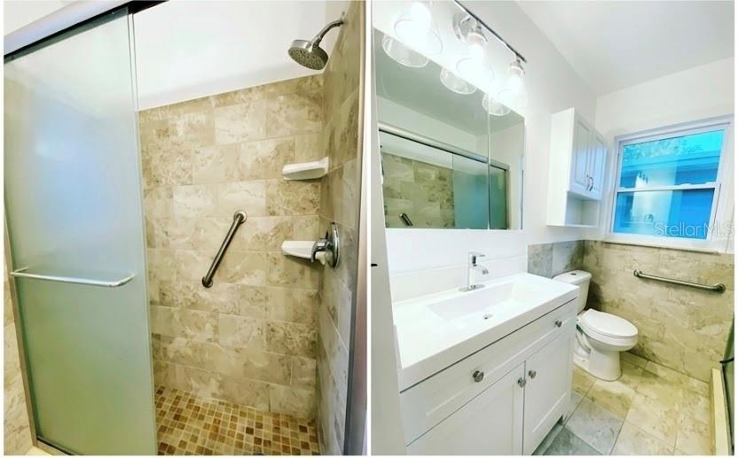 16 Jeff Road Largo, FL 33774 - Photo 9 of 14 a bathroom with a sink a toilet and shower