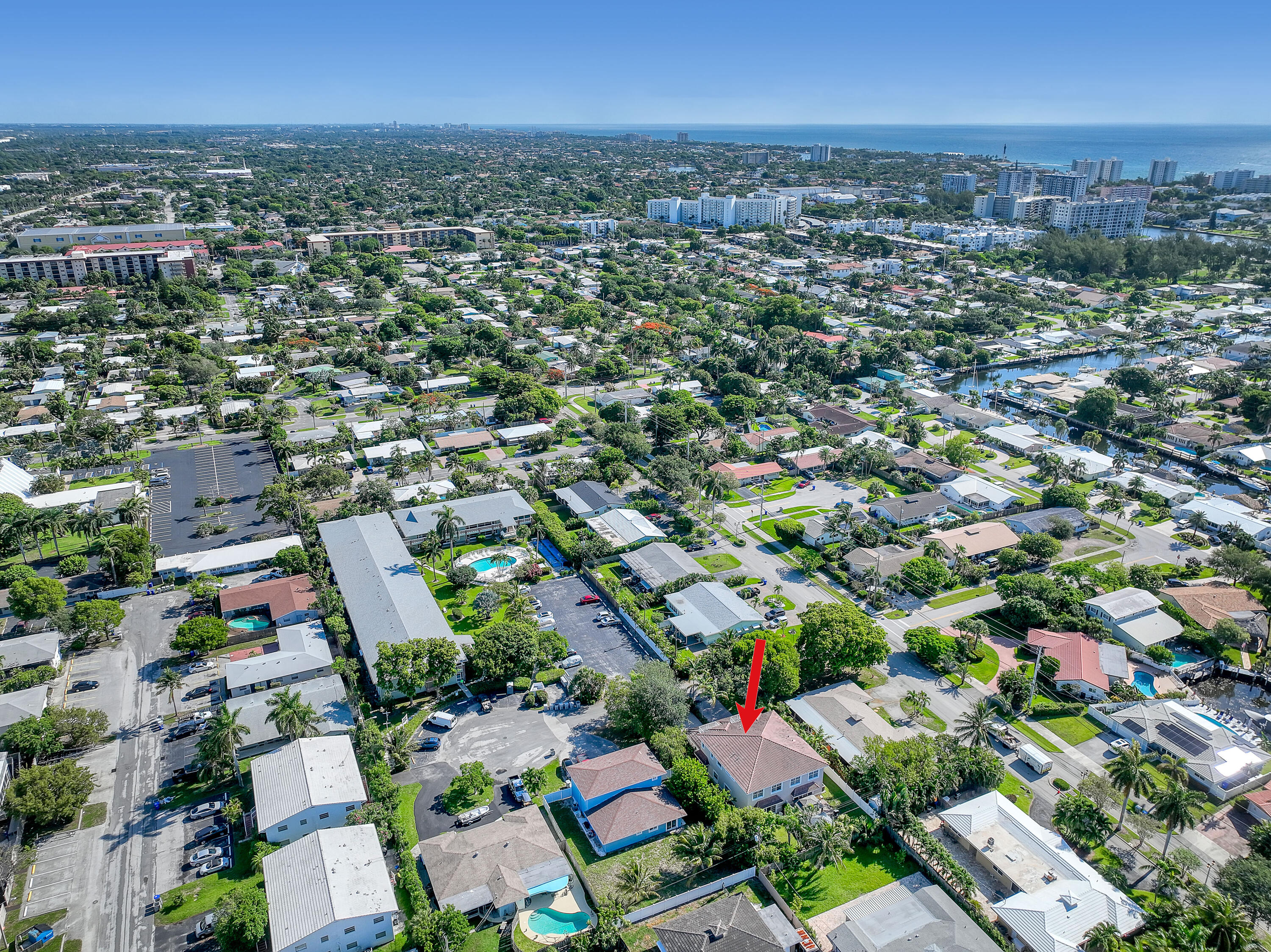 2560 Northeast 11th Street Pompano Beach, FL 33062 - Photo 17 of 18 an aerial view of residential houses with city view